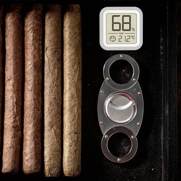 TFA Dostmann humidors lämpömittari/kosteusmittari hopea (30.5056.54)