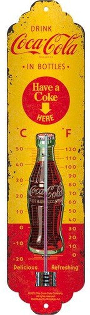 TFA Dostmann NOSTALGIC ART Coca Cola -lämpömittari, keltainen, punainen (12.2060.10)