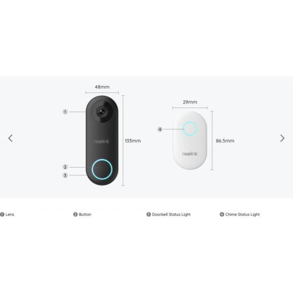 Reolink Video Doorbell PoE smart dørklokke