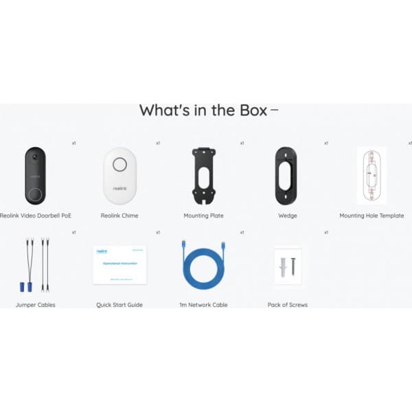 Reolink Video Doorbell PoE smart dørklokke