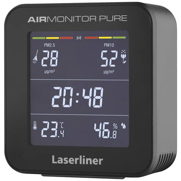 Laserliner AirMonitor Pure Mätare av fint damm Fint damm, Temperatur, Fuktighet med temperaturmätning