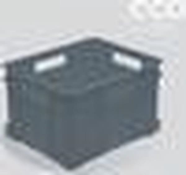Opbergdoos, Eco Plastic (PP), 43x35x24 cm, 28 l, grijs