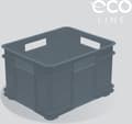 Miniatyrbild 2 av 3: Opbergdoos, Eco Plastic (PP), 43x35x24 cm, 28 l, grijs
