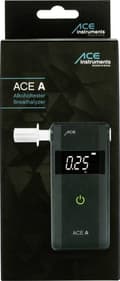 Miniatyrbild 2 av 4: ACE A alkoholtestare svart 4,00 till 0,00 ‰ larm, inkl display, nedräkningsfunktion (107059)