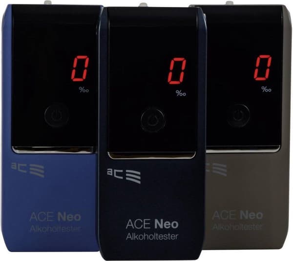 ACE alkoholtestare Neo Navy mätområde alkohol (max.)=4 &permil, inkl display (100051)
