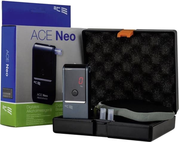 ACE alkoholtestare Neo Navy mätområde alkohol (max.)=4 &permil, inkl display (100051)
