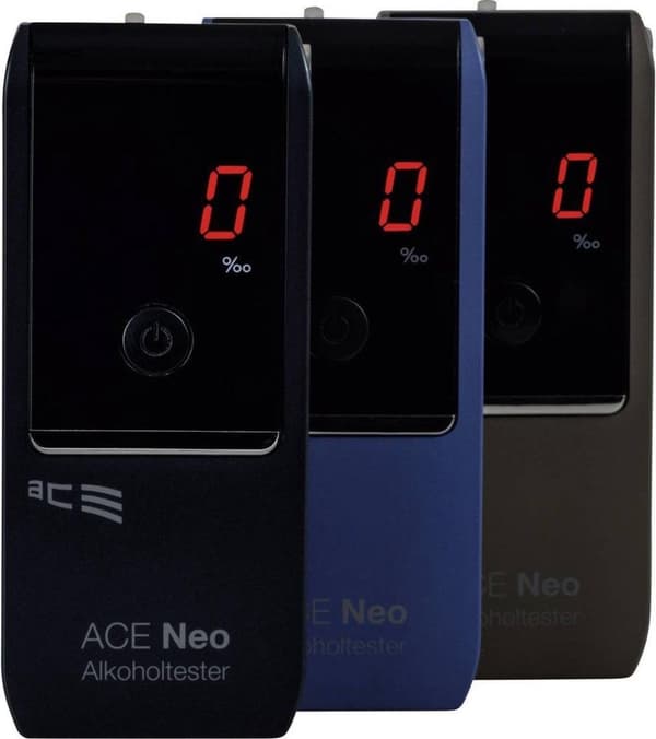 ACE alkoholtestare Neo Navy mätområde alkohol (max.)=4 &permil, inkl display (100051)
