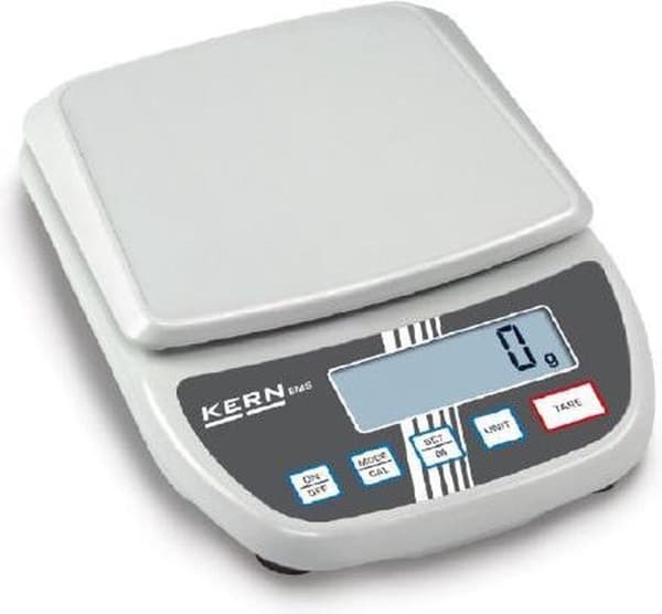 Kern EMS 12K0.1 Letter vaaka Punnitusalue (max.): 12 kg Resoluutio: 0,1 g verkkovirta, akkukäyttöinen valkoinen