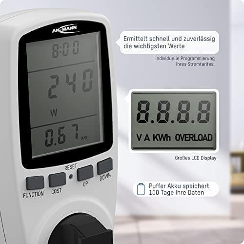 Ansmann 1260-0007 energiomkostningsmåler APM2 (120-0007)