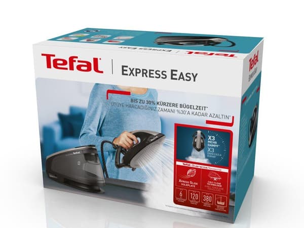 Tefal SV6140 Steam Iron Station musta, harmaa 2200W