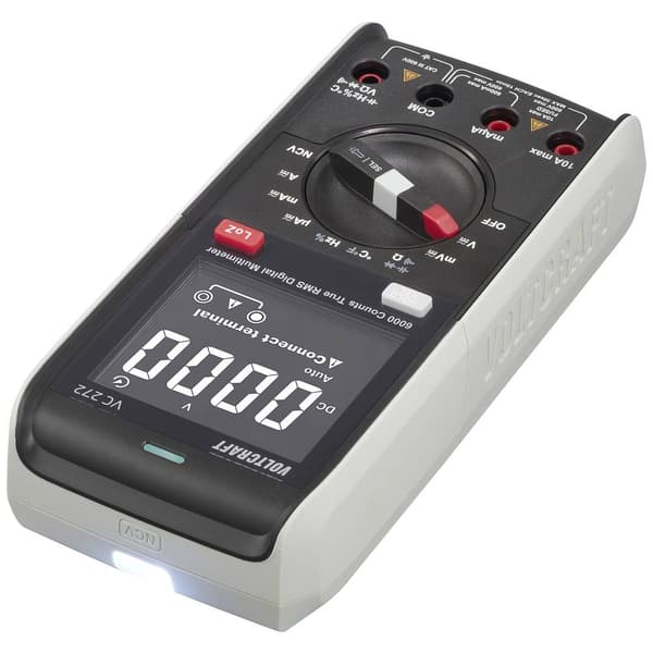 VOLTCRAFT VC-13829985 Handmultimeter Kalibrerad (ISO) digital CAT III 600 V Display (Beräkningar): 6000