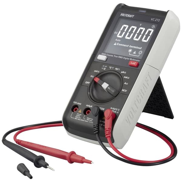 VOLTCRAFT VC-13829985 Handmultimeter Kalibrerad (ISO) digital CAT III 600 V Display (Beräkningar): 6000