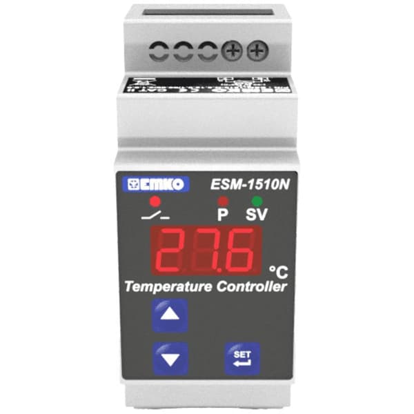 Emko ESM-1510-N 2-punkts regulator Termostat J -50 till 800 °C Relä 10 A (L x B x H) 61.2 x 35 x 90 mm