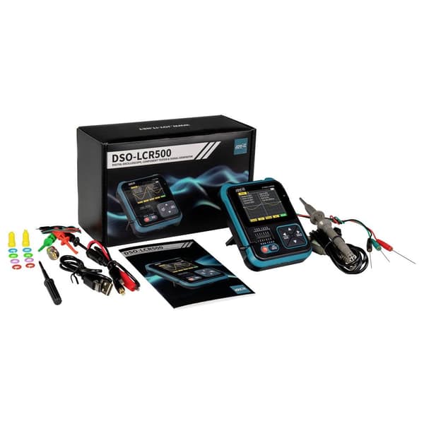 Joy-it DSO-LCR500 Oscilloskop, Signalgenerator 1 kHz - 100 kHz Triangel (value.1376409), Puls, Fyrkant (value.1376410),