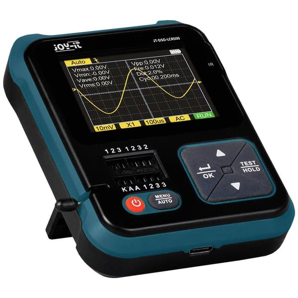 Joy-it DSO-LCR500 Oscilloskop, Signalgenerator 1 kHz - 100 kHz Triangel (value.1376409), Puls, Fyrkant (value.1376410),