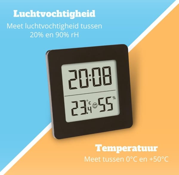 TFA - Digital termohygrometer - Fyrkantig