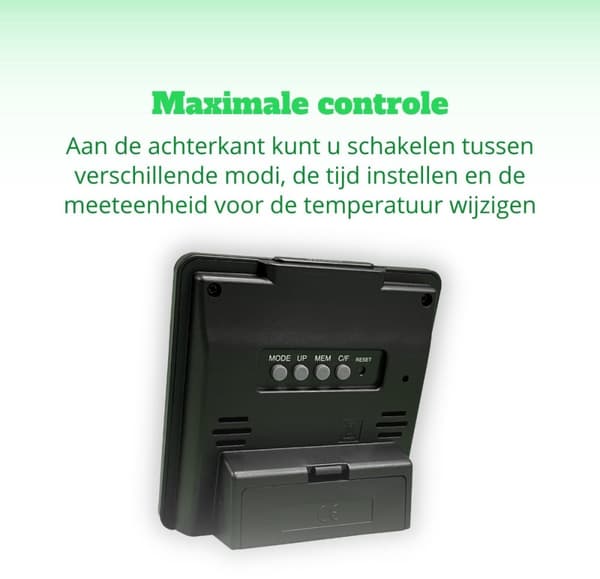 TFA - Digital termohygrometer - Fyrkantig