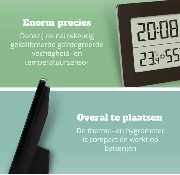 TFA - Digital termohygrometer - Fyrkantig