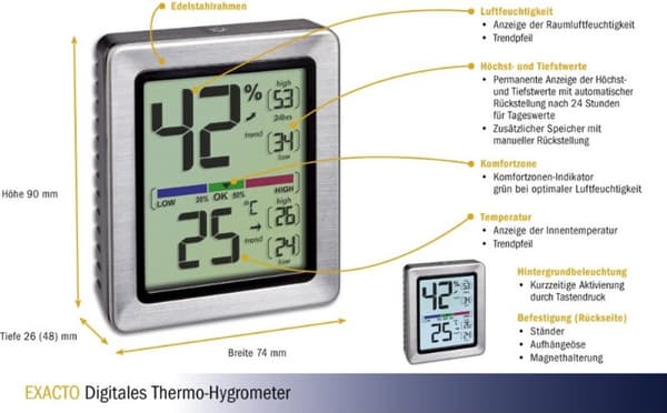 TFA Exacto termo-hygrometer