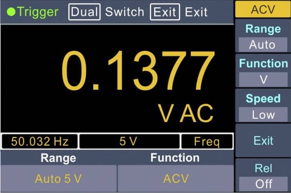 VOLTCRAFT VC-12608905 Bænk multimeter Kalibrering (ISO) Digital CAT I 1000 V, CAT II 600 V Display (tæller): 55000