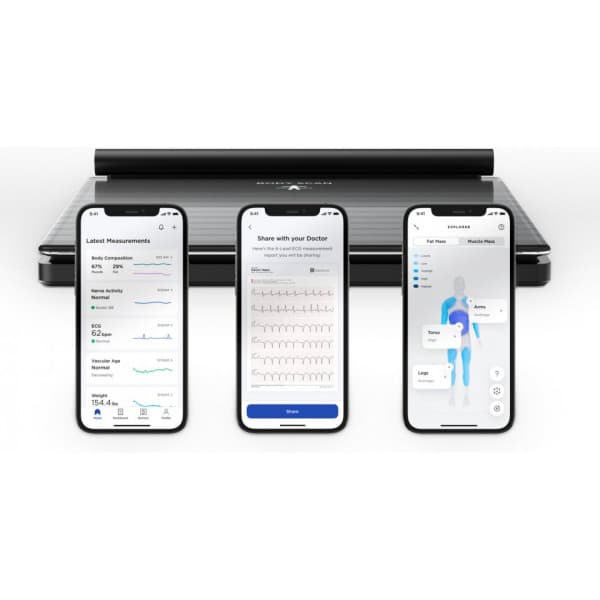 Withings Body Scan -älyvaaka musta