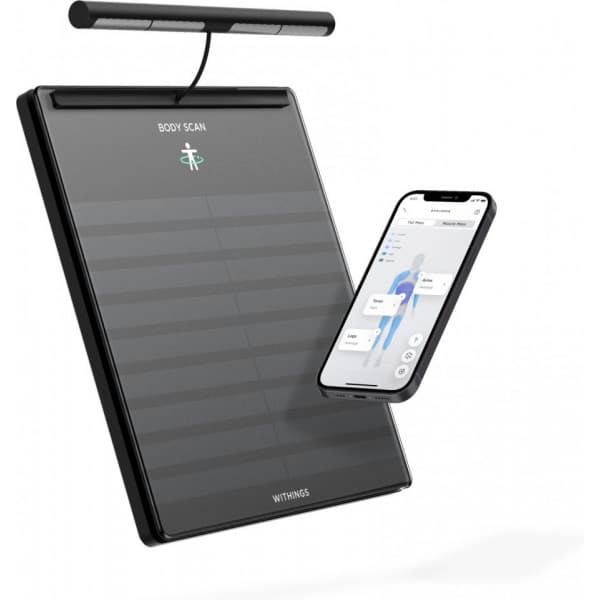 Withings Body Scan -älyvaaka musta