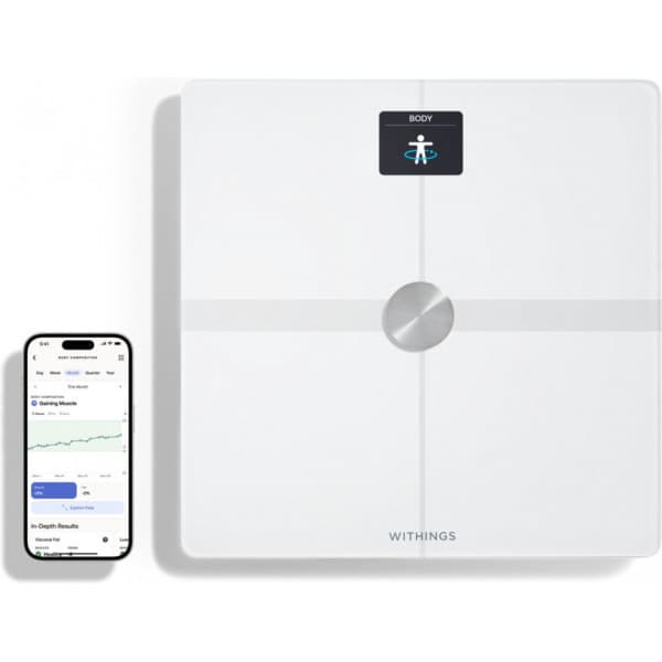 Withings Body Smart White -kroppsanalysvåg med wifi-anslutning
