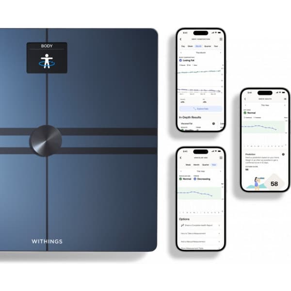 Withings Body Comp Black -kehonkoostumusvaaka wifi-yhteydellä
