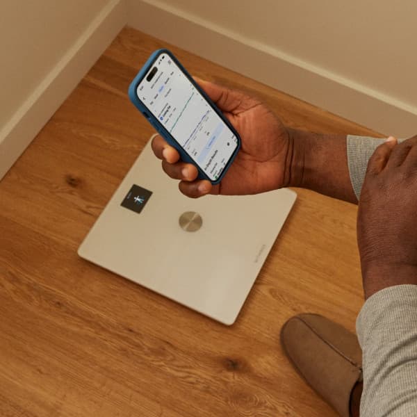 Withings Body Comp White - kropsammensætningsvægt med wifi-forbindelse.