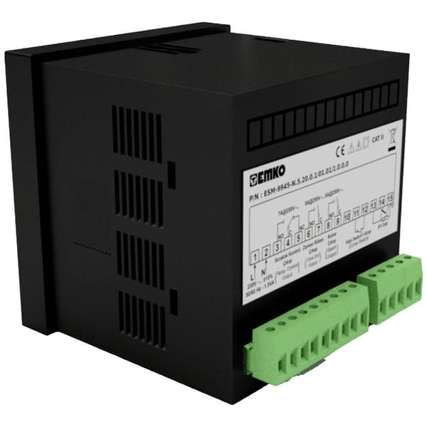 Emko ESM-9945-N 2-punkts, P, PI, PD, PID Termostat Pt100 -200 till +1700 °C Relä 5 A (L x B x H) 100 x 96 x 96 mm