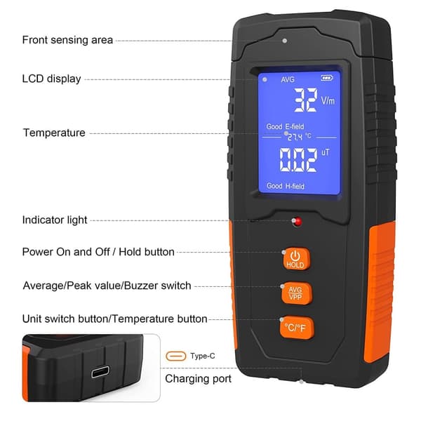 Digital EMF-mätare SEVKUMZ