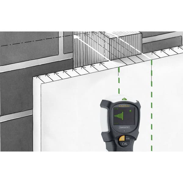 Laserliner Sökapparat MultiScanner Plus 080.967A Lastdjup (max.) 120 mm Lämplig för Järnmetall, Trä, Plast, Icke-järnme