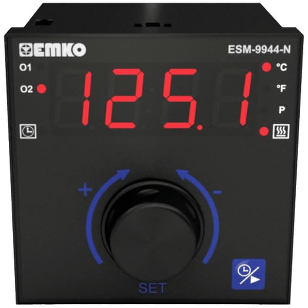 Emko ESM-9944-N 2-punkts, P, PI, PD, PID Termostat Pt100 -200 till +1700 °C Relä 5 A (L x B x H) 100 x 96 x 96 mm