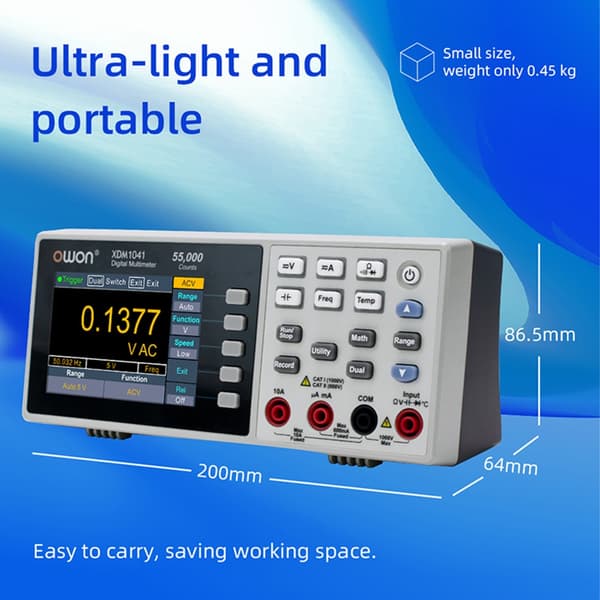 Digital Multimeter, 55000 tællinger, True RMS, XDM1041