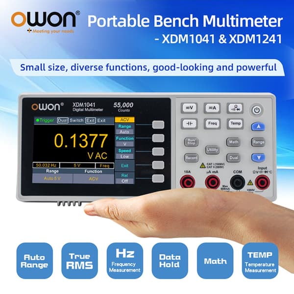 Digital Multimeter, 55000 tællinger, True RMS, XDM1041
