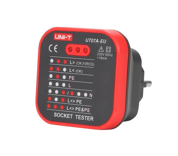 Uni-T UT07A-EU stikkontakt tester