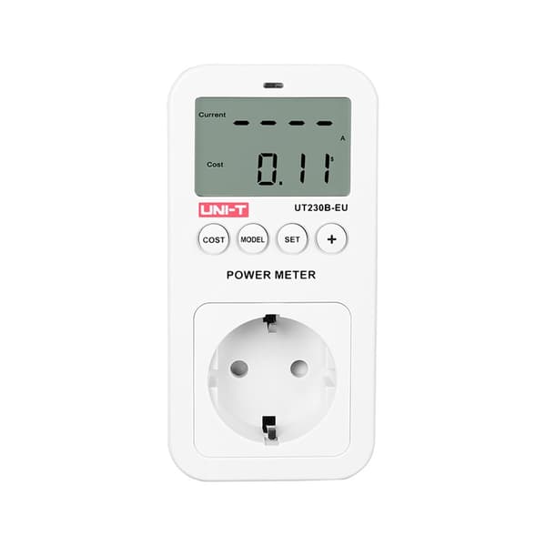 Pistorasia Uni-T UT230B-EU energiankulutusmittarilla