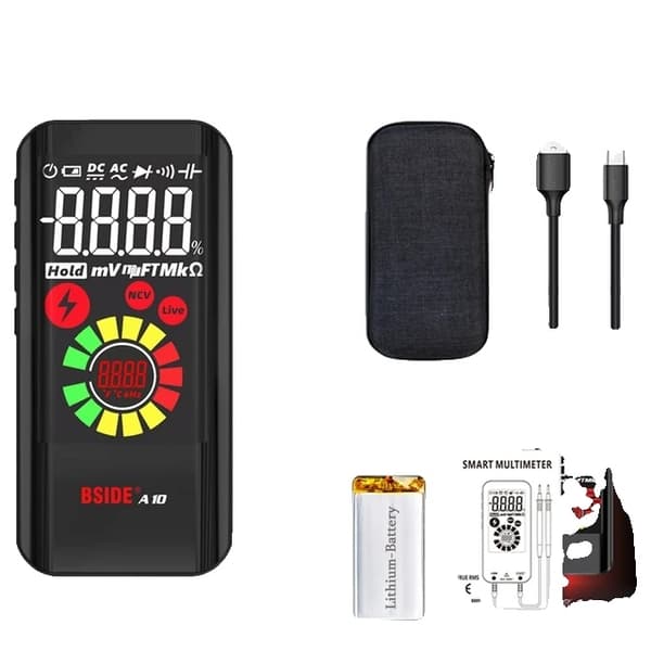 Digital Multimeter, Smart Funktionalitet, USB Opladning, S20 EMF Multimeter