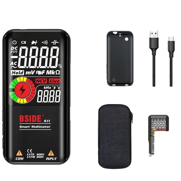 Digital Multimeter, Smart Funktionalitet, USB Opladning, S20 EMF Multimeter