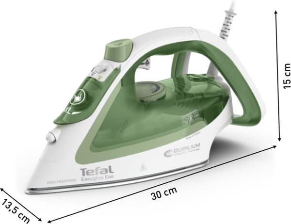 Tefal Fv5781 Easygliss - Ångstrykjärn - Grön/Vit