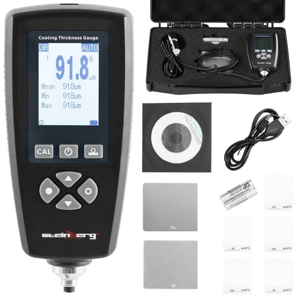 Auton maalipaksuuden testeri, alue 0 - 2000 µm USB