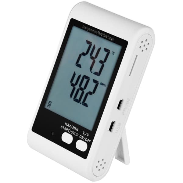 Ekstern USB temperatur- og fugtighedsoptager, område -40 til 125C