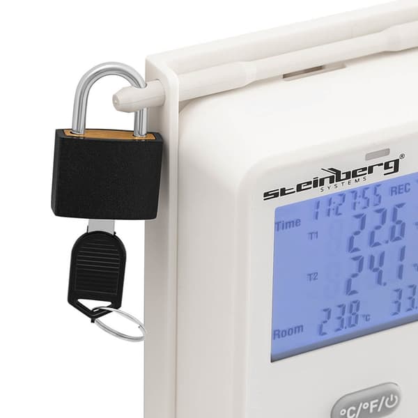 Termohygrometer temperatur- och fuktighetsmätare LCD USB Wi-Fi-intervall 0-100% -50-350C