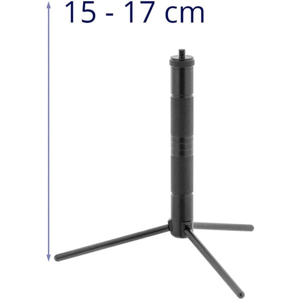 Minijalusta kärjellä ristiviivalaserkameralle 15-17 cm 1/4'' kierre