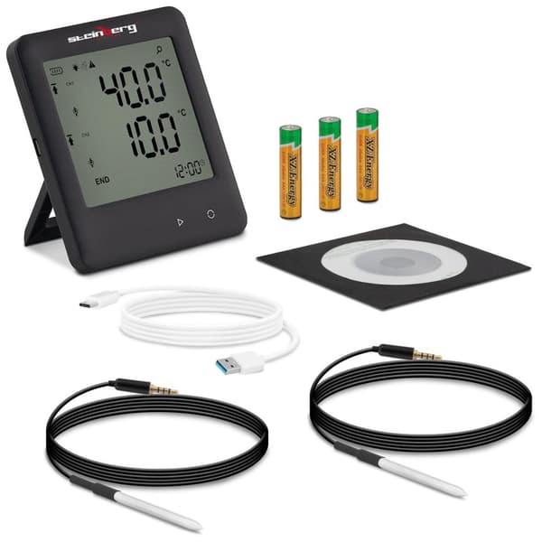 Temperaturmätare termometerområde -40 till 125C Micro USB LCD IP54