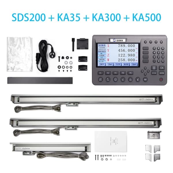 SINO Digitalt Avläsningssystem, Precision 0,005 mm Upplösning, Mångsidig för Fräs- och CNC-maskiner,SDS200 K35 K300 K500