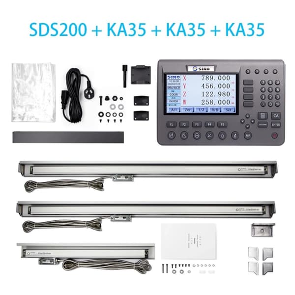 SINO Digitalt Avläsningssystem, Precision 0,005 mm Upplösning, Mångsidig för Fräs- och CNC-maskiner,SDS200 K35 K300 K500