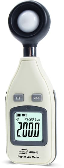 Luxmeter Lysmåler Luxmeter for lysintensitet