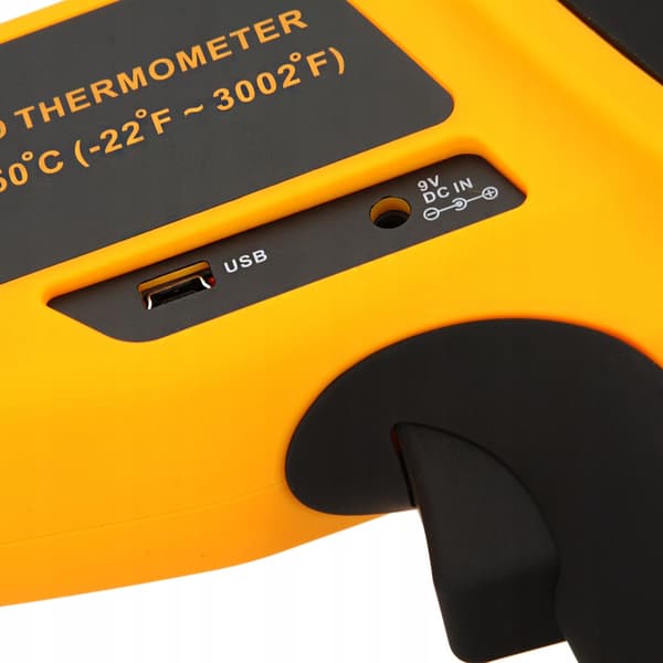 PYROMETER LASER TERMOMETER IKKE KONTAKT +1650° USB