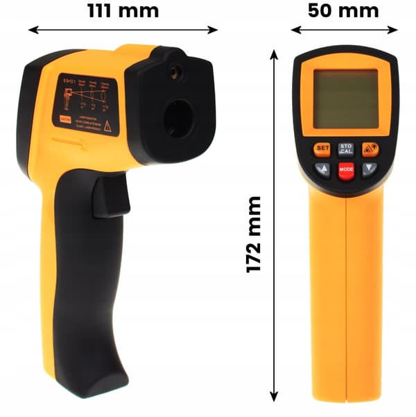 PYROMETR, KONTAKTFRI LASERTERMOMETER -50 +750